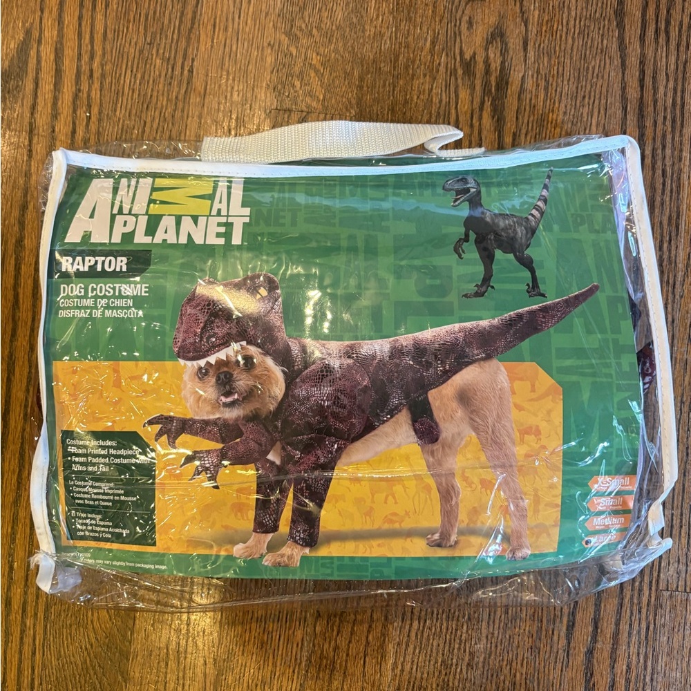 Raptor Dog Costume - Brown (L)